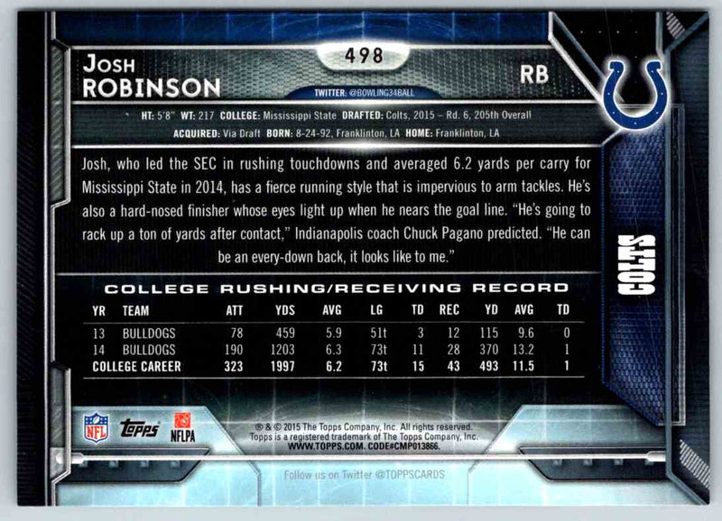 2013 Topps Josh Robinson