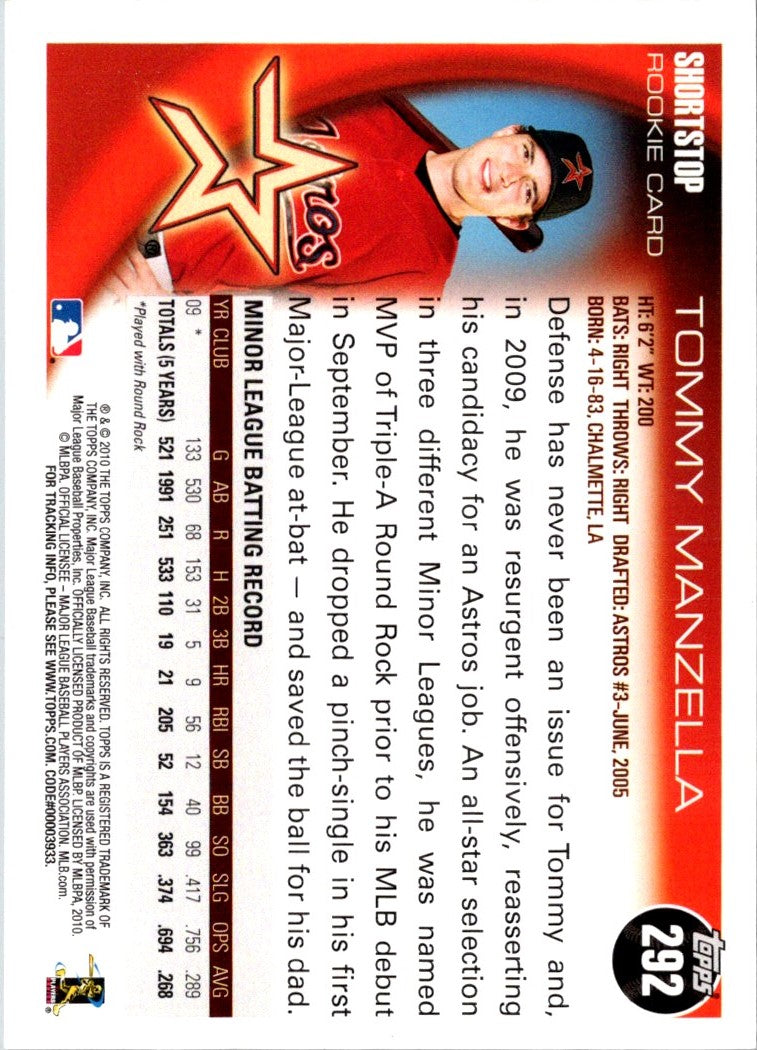 2010 Topps Tommy Manzella