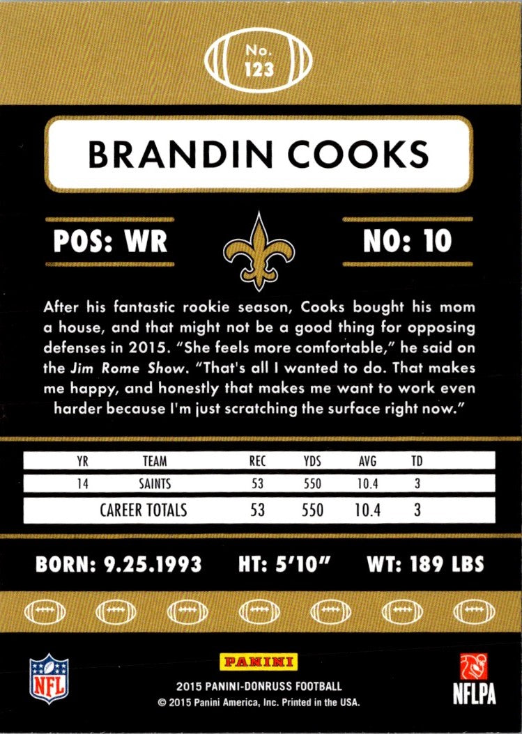 2015 Donruss Brandin Cooks