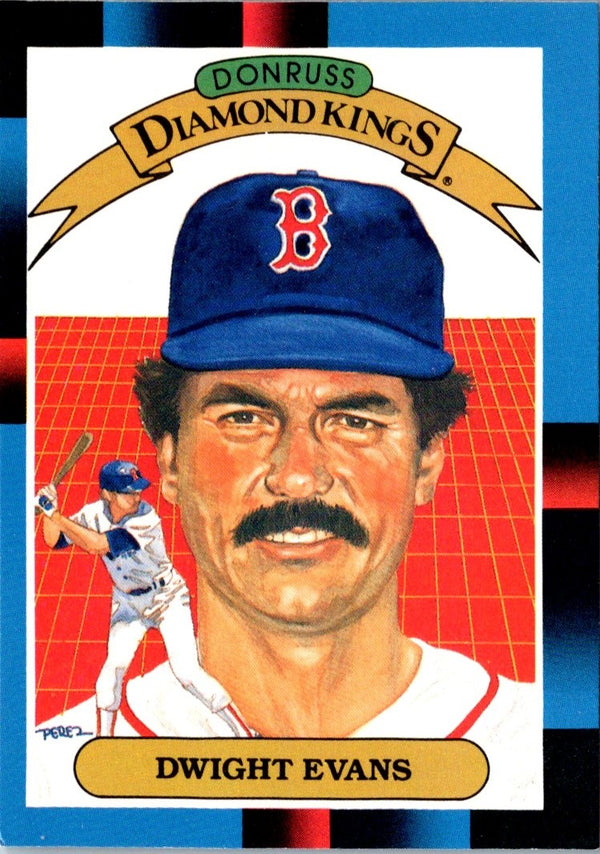 1988 Diamond Kings Dwight Evans #16