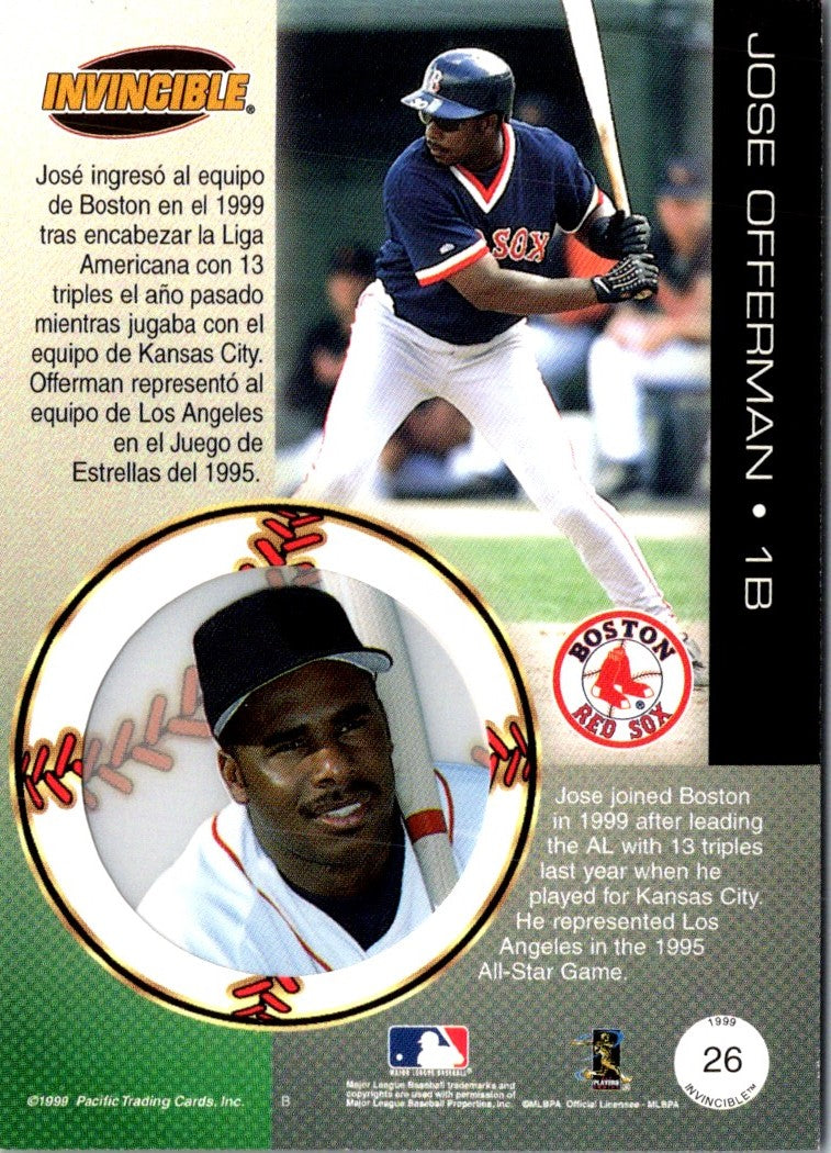 1999 Pacific Invincible Jose Offerman