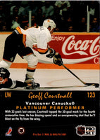 1991 Pro Set Platinum Geoff Courtnall #123