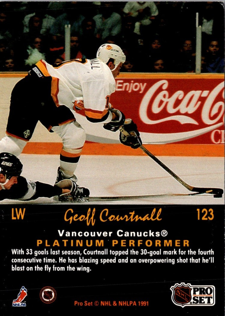 1991 Pro Set Platinum Geoff Courtnall
