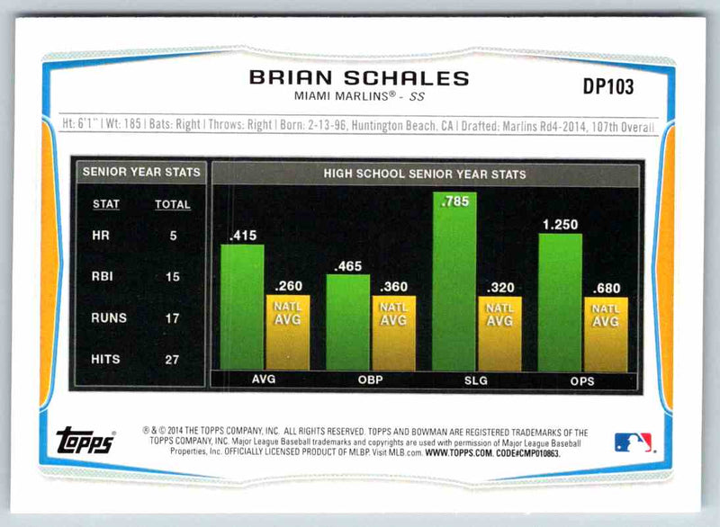 2014 Bowman Brian Schales