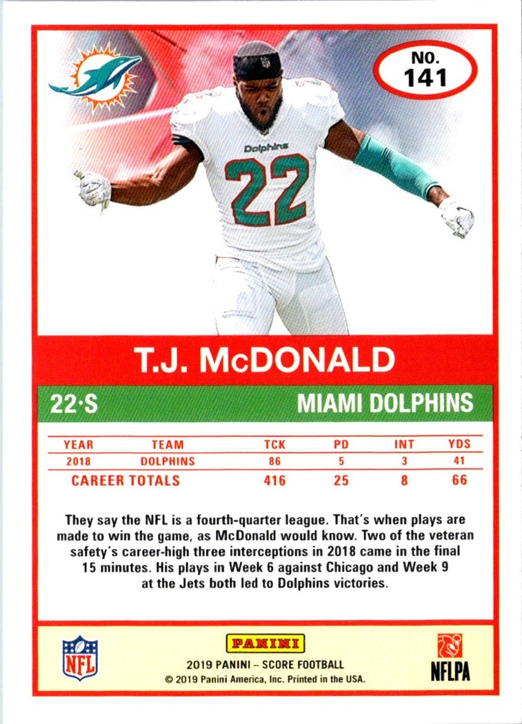 2019 Score T.J. McDonald