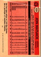 1981 O-Pee-Chee Jon Matlack #339