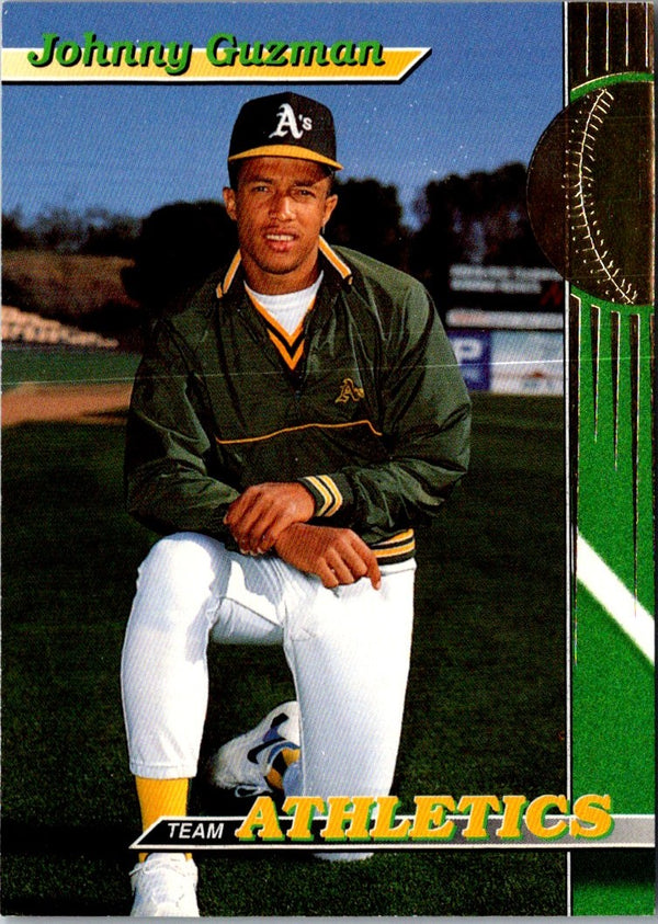 1993 Stadium Club Oakland Athletics Johnny Guzman #23