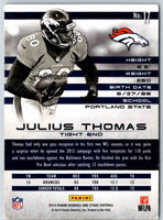 2014 Panini Rookies And Stars Julius Thomas #17