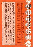 1988 Topps Traded Ty Griffin #44T