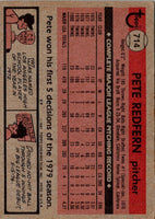1981 Topps Pete Redfern #714