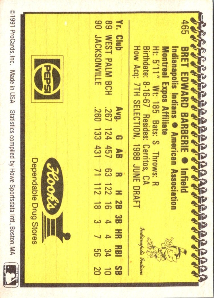 1991 ProCards Bret Barberie