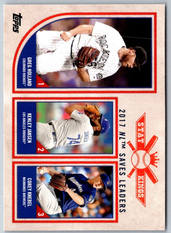 2018 Topps Big League Greg Holland/Kenley Jansen/Corey Knebel #325