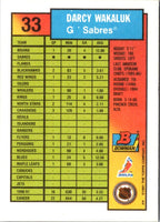 1991 Bowman Darcy Wakaluk #33 Rookie