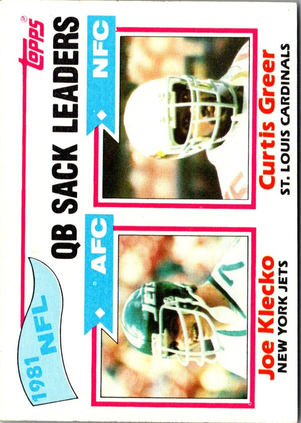 1982 Topps Joe Klecko/Curtis Greer #259