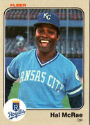 1983 Fleer Hal McRae
