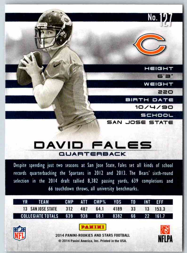 2014 Panini Rookies And Stars David Fales