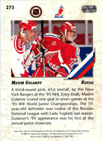 1993 Upper Deck Maxim Galanov #273 Rookie