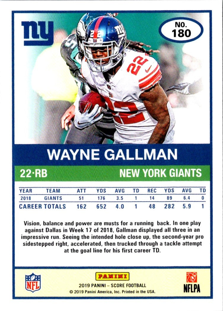 2019 Score Wayne Gallman