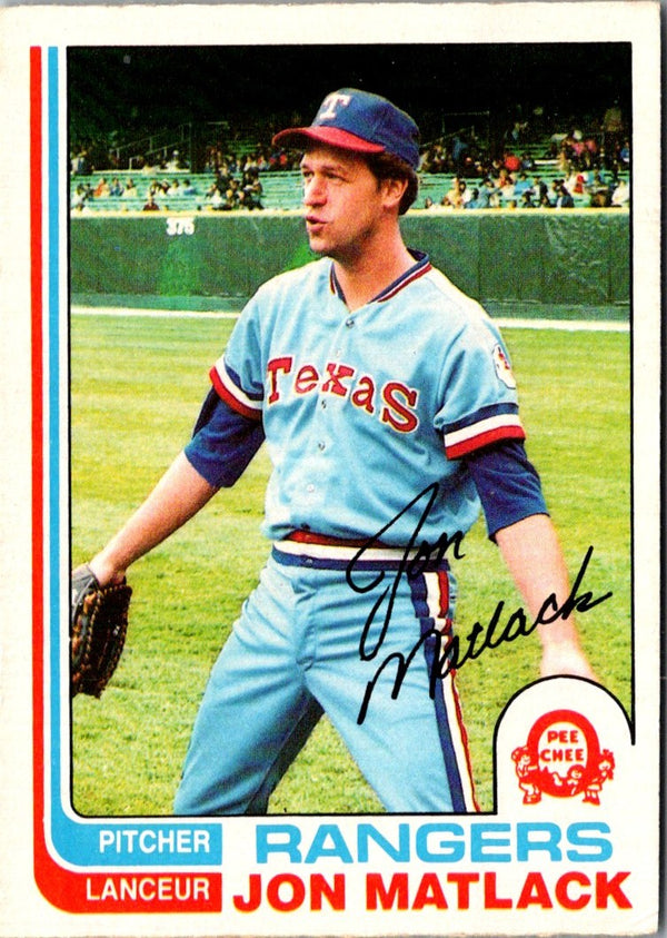 1982 O-Pee-Chee Jon Matlack #239