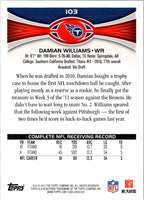 2012 Topps Damian Williams #103