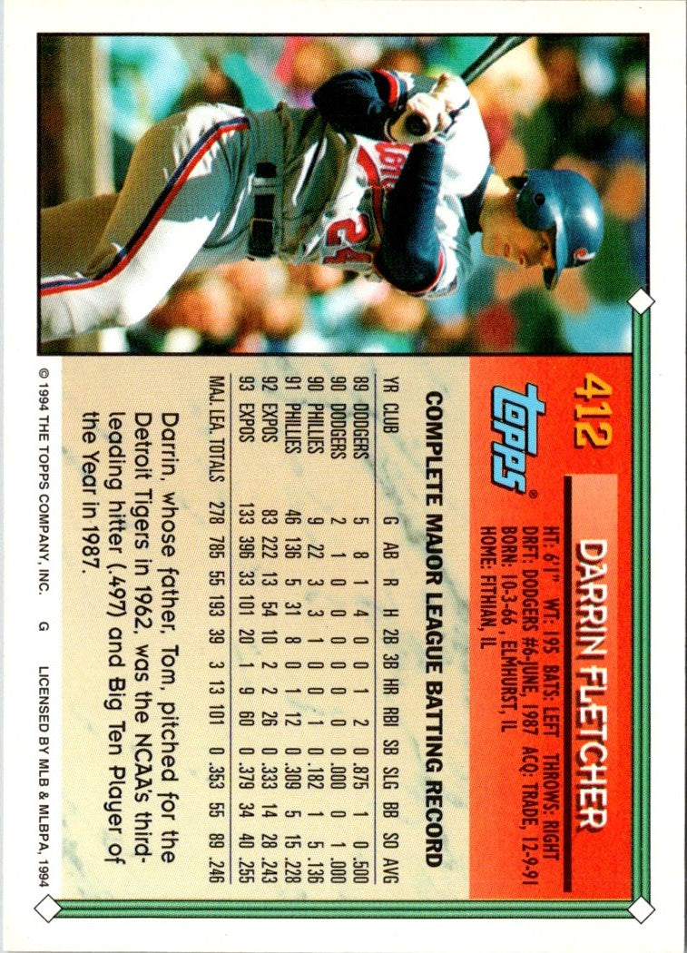 1994 Topps Darrin Fletcher