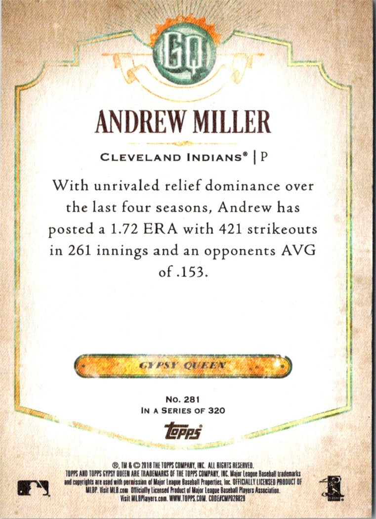 2018 Topps Gypsy Queen Andrew Miller