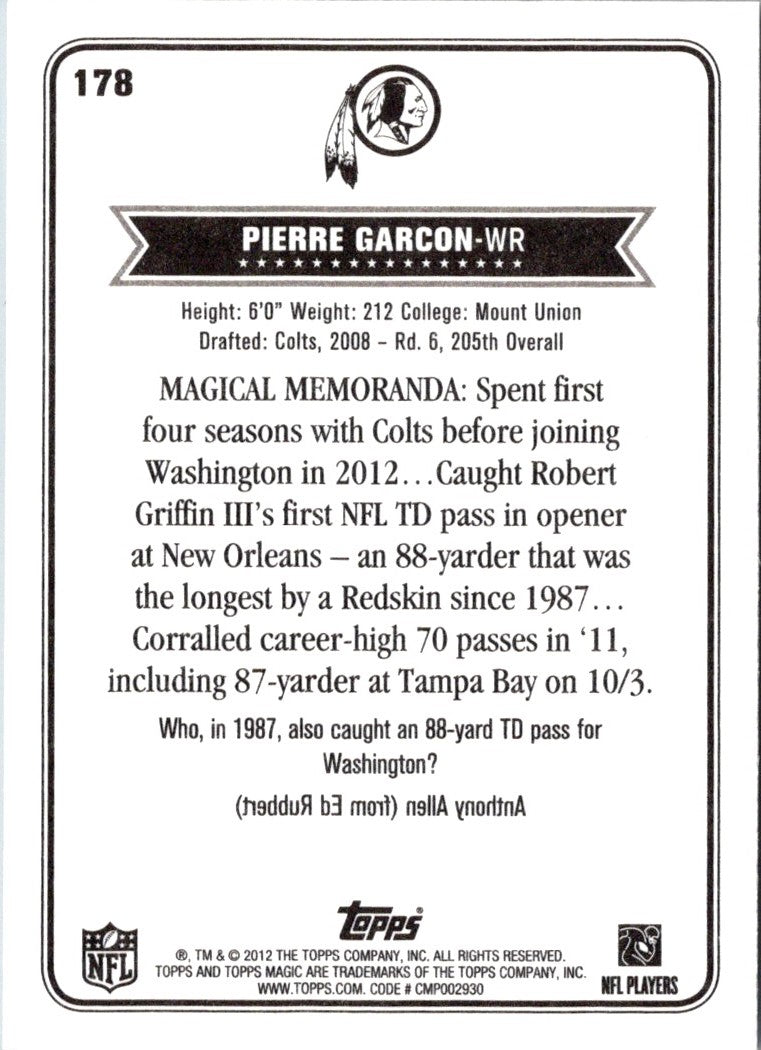 2012 Topps Magic Pierre Garcon