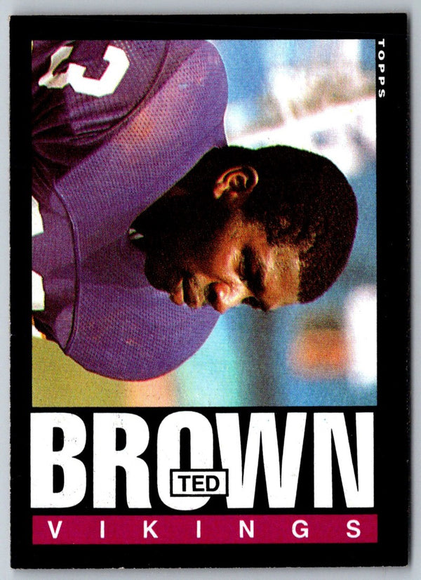 1985 Topps Ted Brown #91