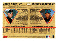 1997 Topps Jason Conti/Jhensy Sandoval #468 Rookie