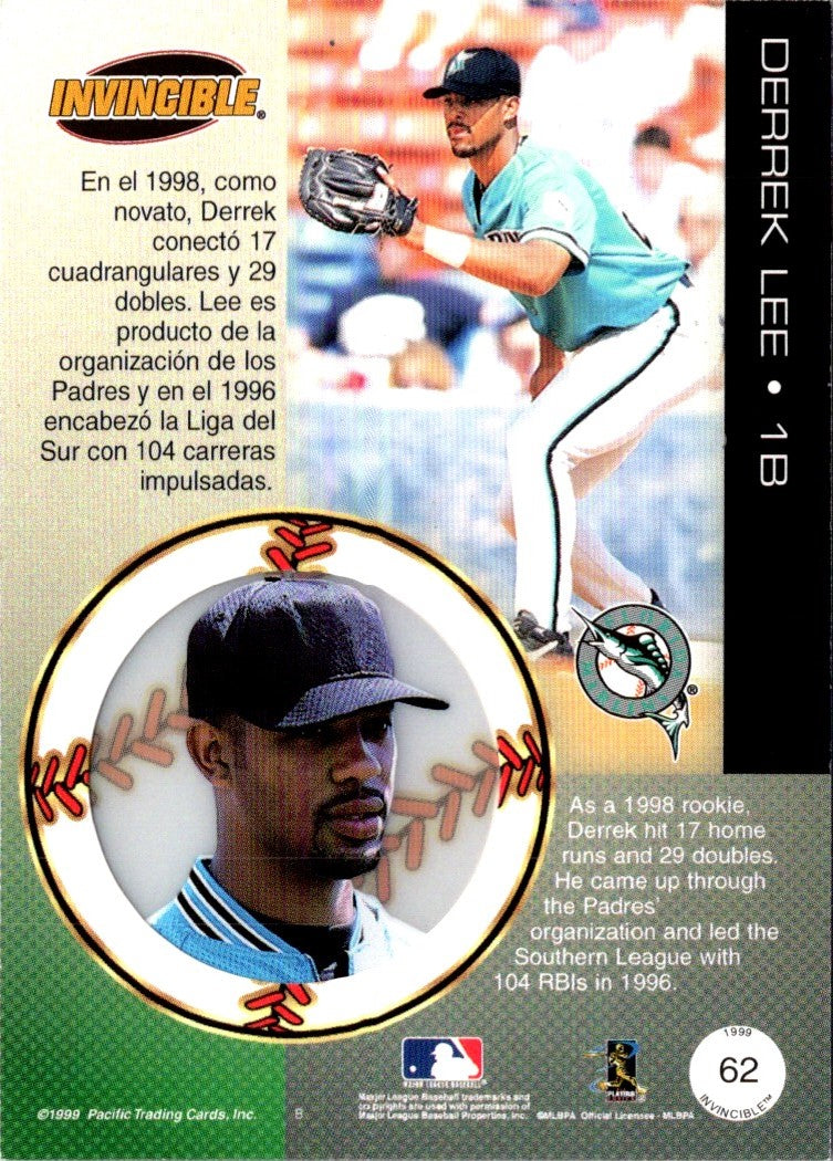 1999 Pacific Invincible Derrek Lee