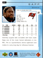 2000 Upper Deck Warren Sapp #201