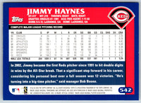 2003 Topps Jimmy Haynes #542