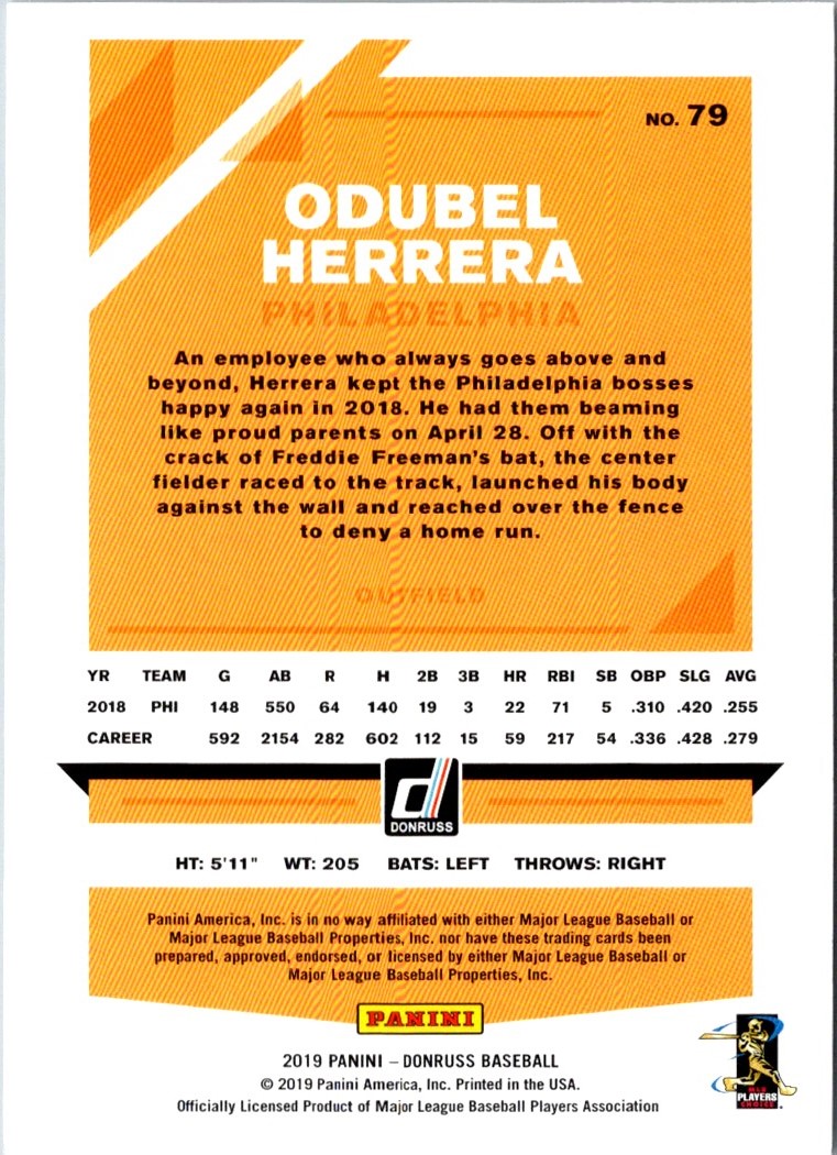 2019 Donruss Odubel Herrera