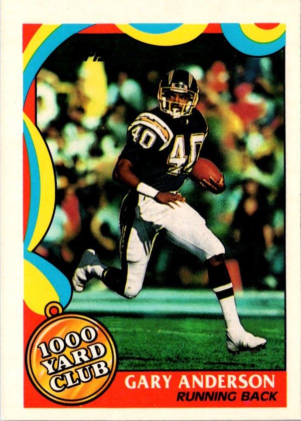 1989 Topps 1000 Yard Club Gary Anderson #13
