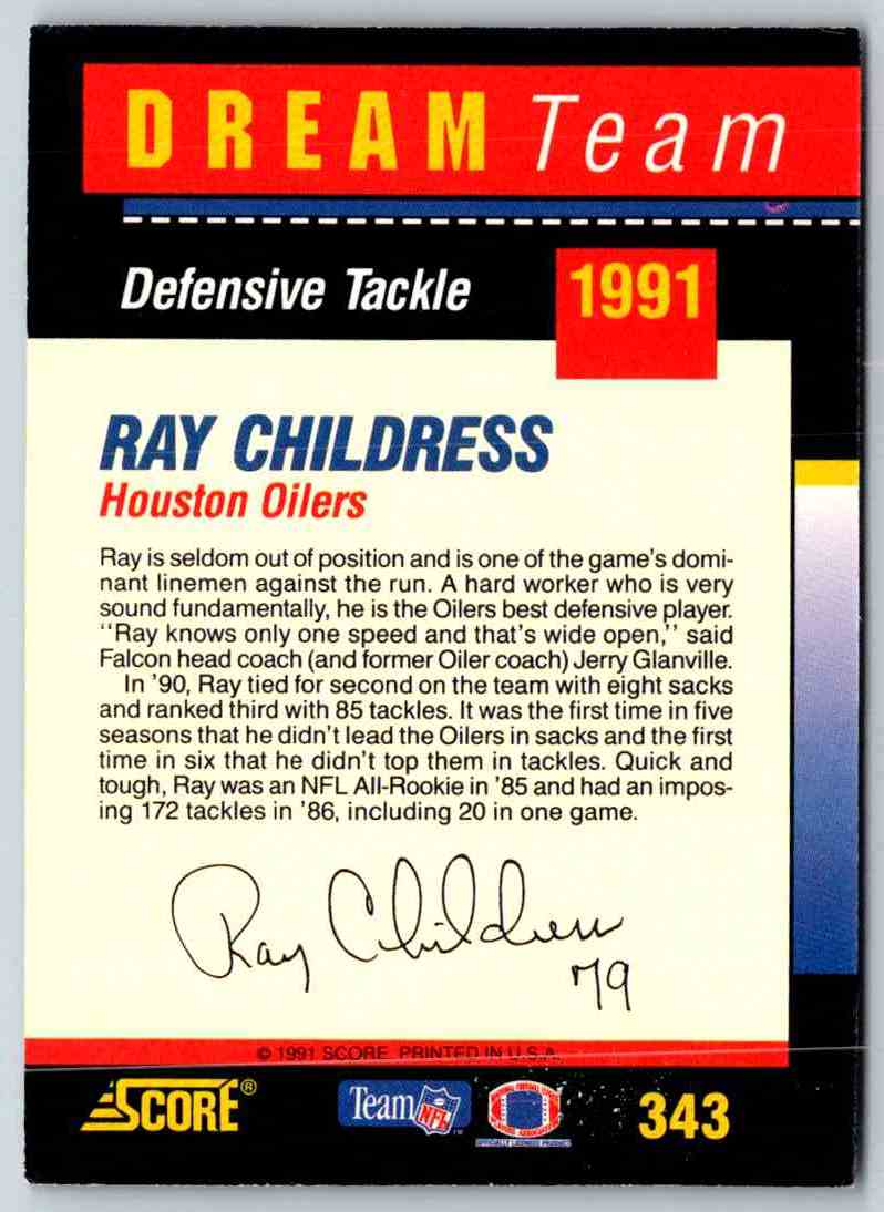 1994 Score Ray Childress