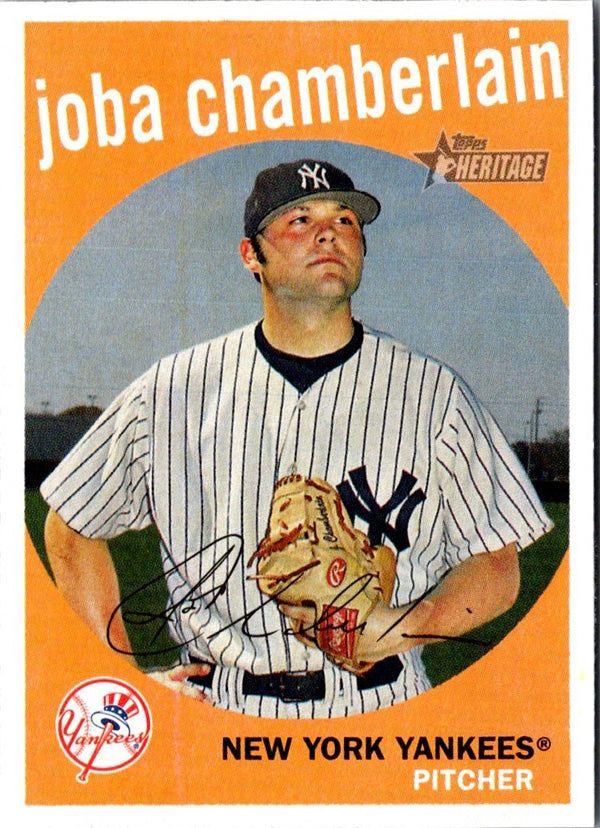 2008 Topps Heritage Joba Chamberlain #348