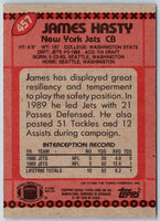 1990 Topps James Hasty #457
