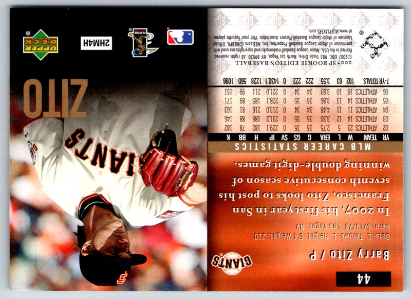 2007 Upper Deck Ultimate Collection Barry Zito