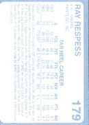 1989 Collegiate Collection North Carolina's Finest Ray Respess