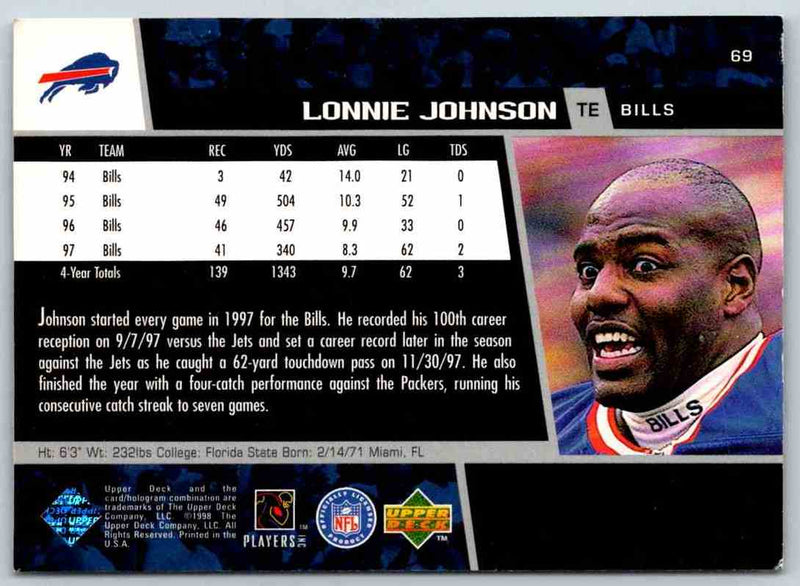 1998 Upper Deck Lonnie Johnson