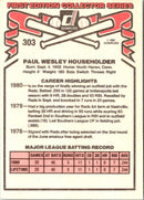 1981 Donruss Paul Householder