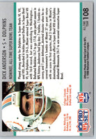 1990 Pro Set Super Bowl 160 Dick Anderson #108