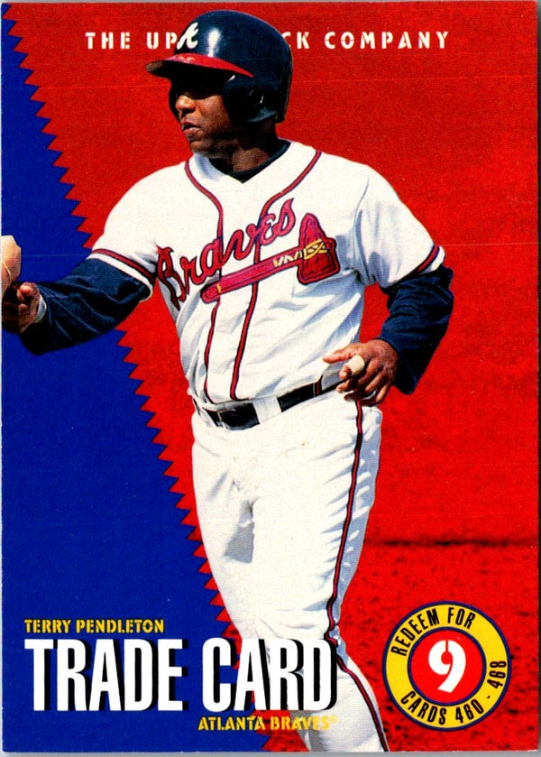 1995 Upper Deck Trade Exchange Terry Pendleton #TC2