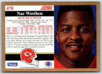 1991 Score Naz Worthen #478