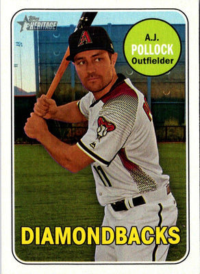 2018 Topps Heritage Magenta Backs A.J. Pollock #143