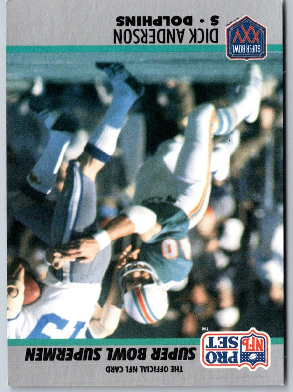 1990 Pro Set Super Bowl 160 Dick Anderson #108