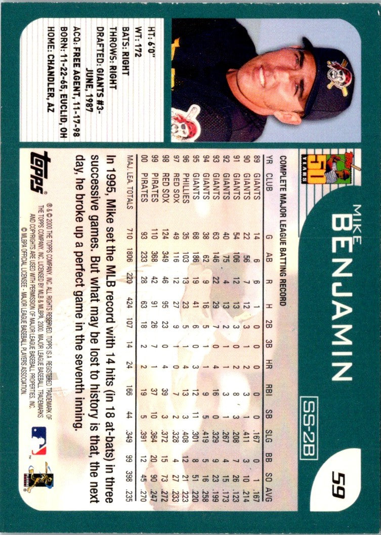 2001 Topps Mike Benjamin