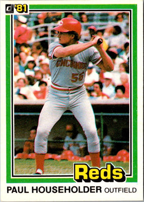 1981 Donruss Paul Householder #303 Rookie