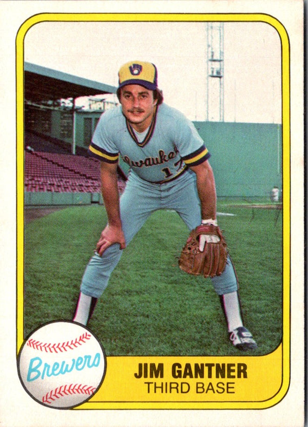 1981 Fleer Jim Gantner #522