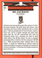 1990 Donruss  Diamond  Kings Bo Jackson #1